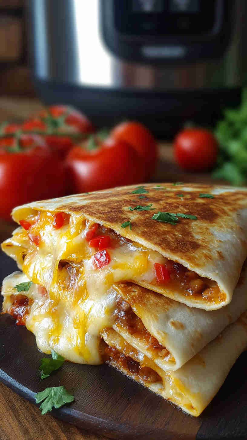 Crockpot Cheesy Quesadilla Filling