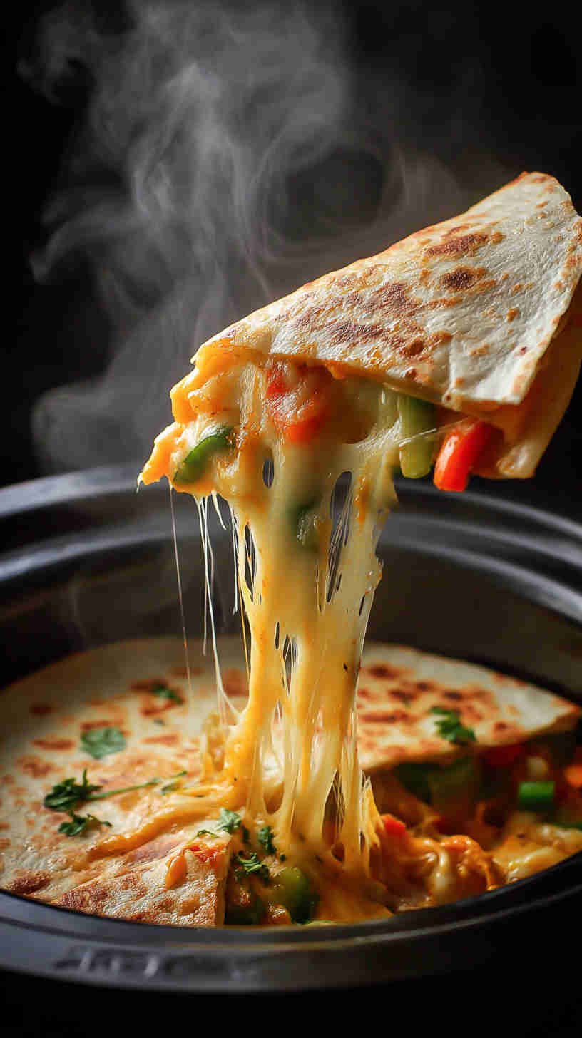 Crockpot Cheesy Quesadilla Filling