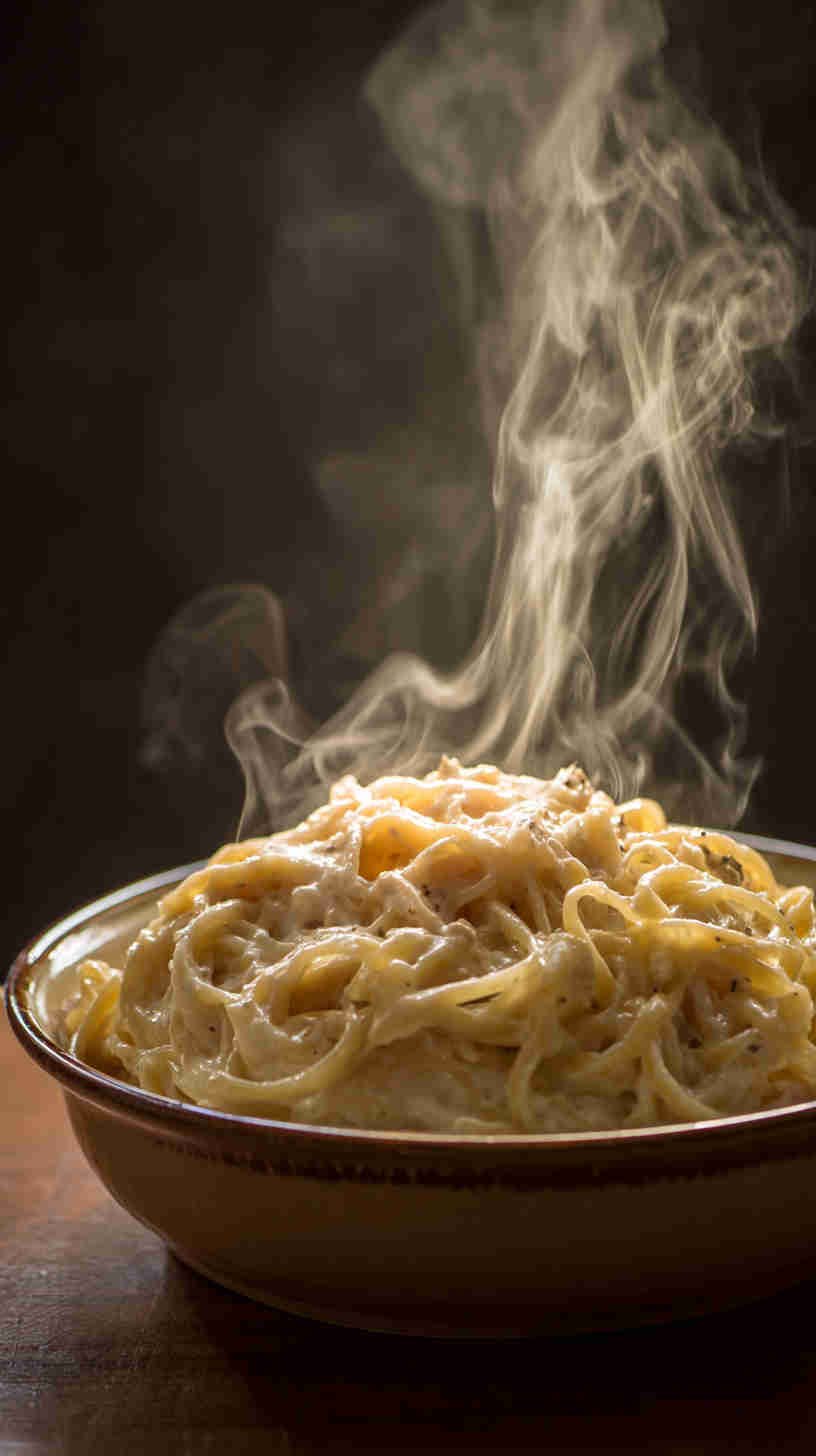 Crockpot Chicken Alfredo Pasta