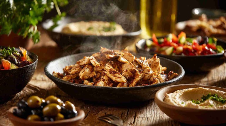 Crockpot Chicken Shawarma