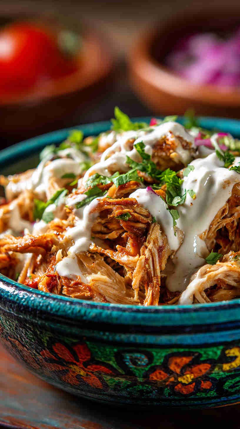 Crockpot Chicken Shawarma