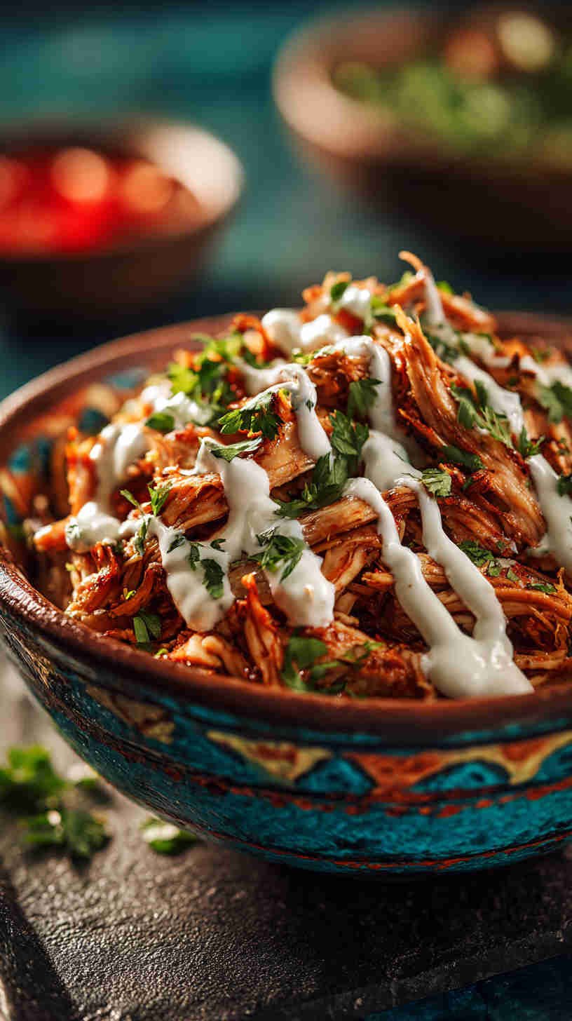 Crockpot Chicken Shawarma