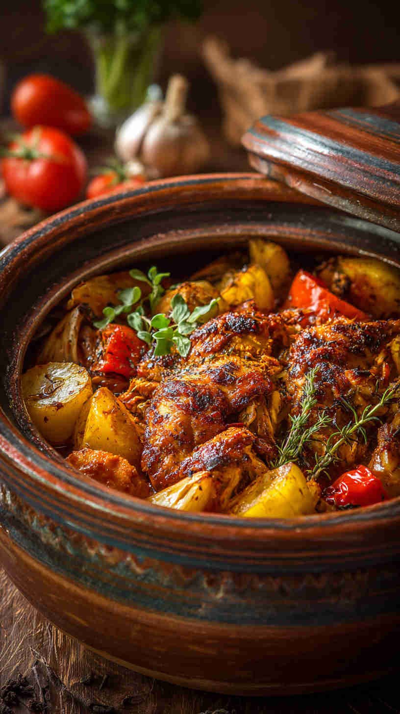 Crockpot Chicken Shawarma