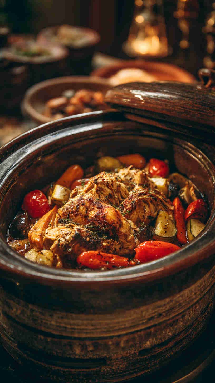 Crockpot Chicken Shawarma