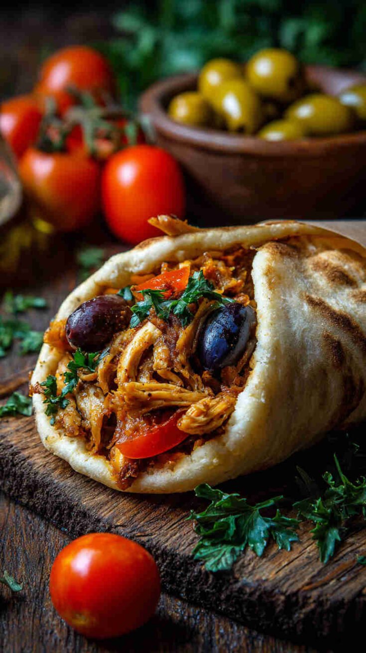Crockpot Chicken Shawarma