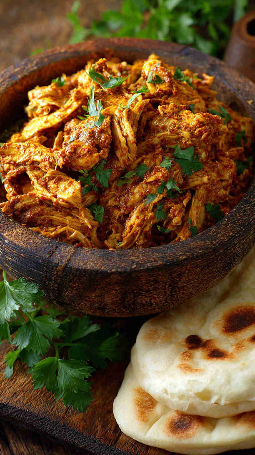 Crockpot Chicken Shawarma