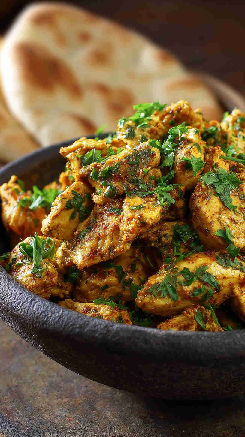 Crockpot Chicken Shawarma