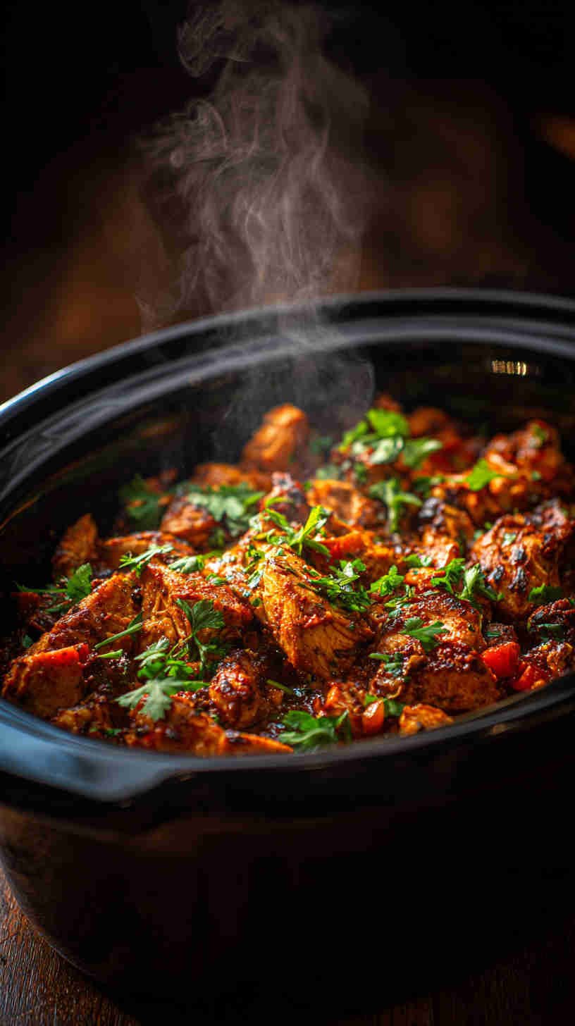 Crockpot Chicken Shawarma