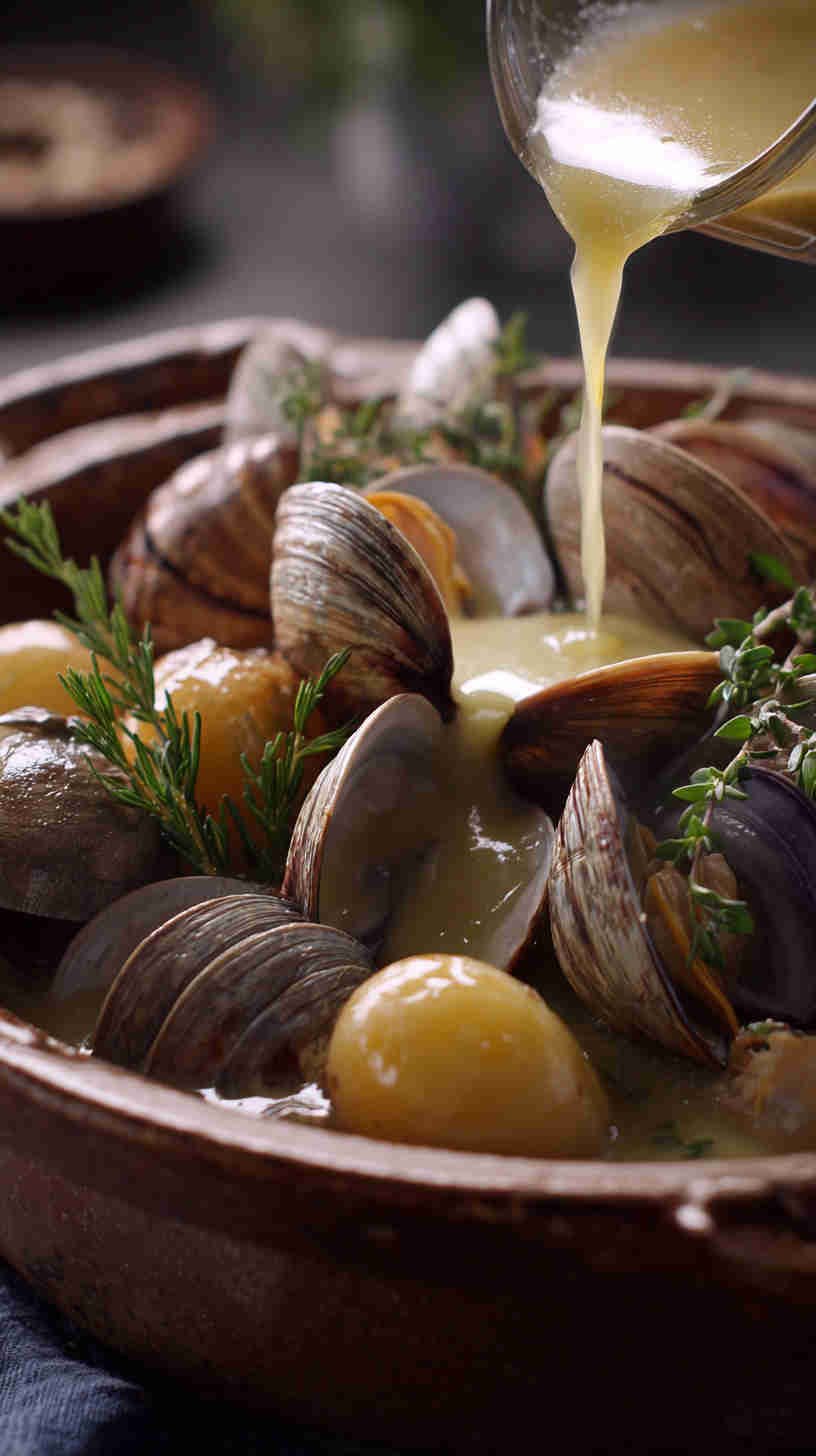 Crockpot Clam and Potato Chowder