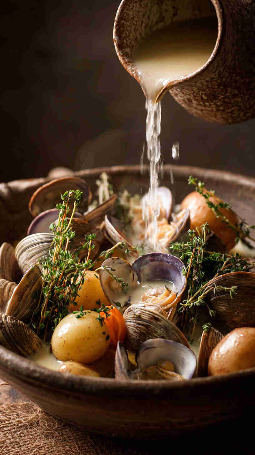 Crockpot Clam and Potato Chowder