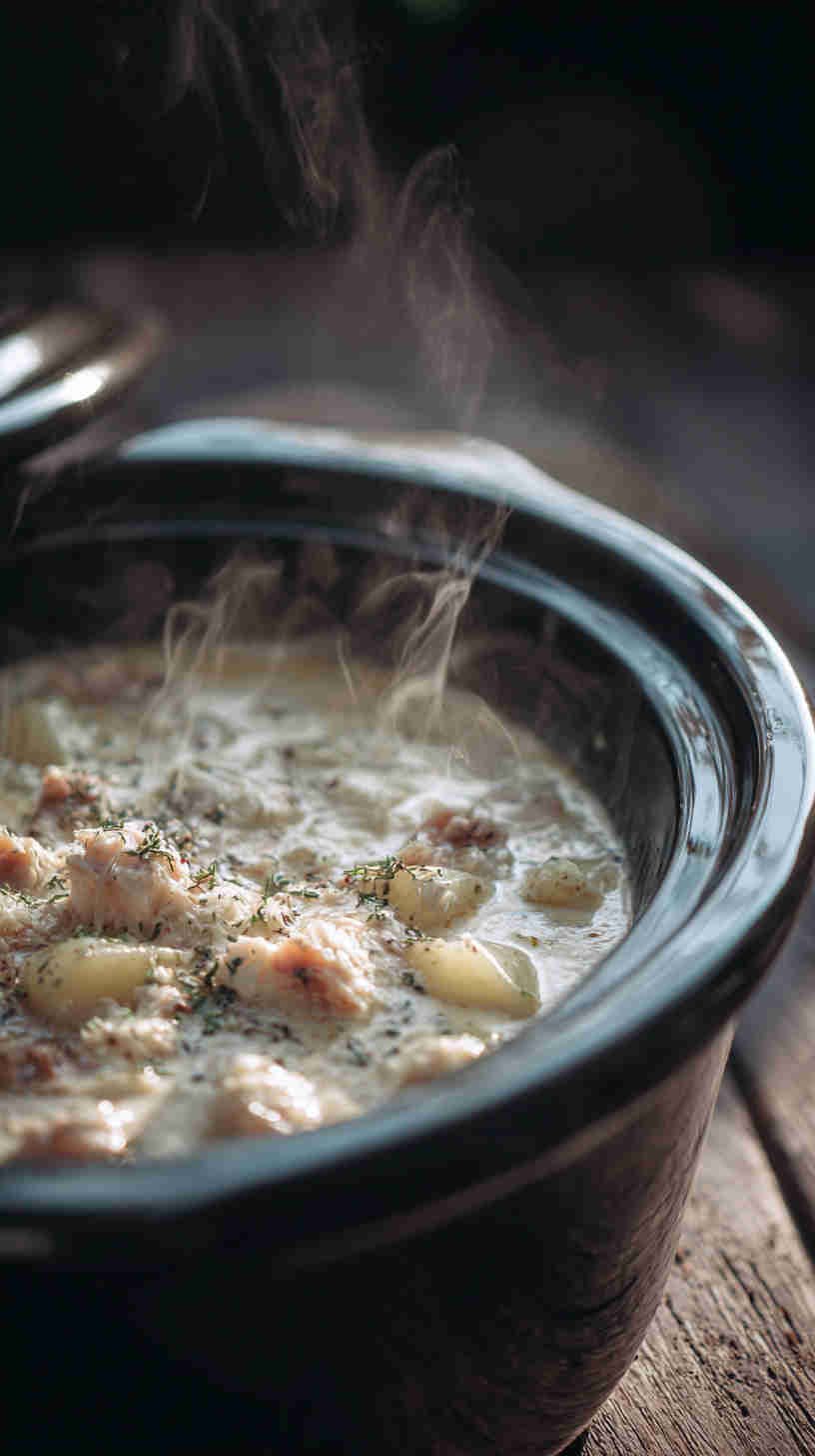 Crockpot Clam and Potato Chowder