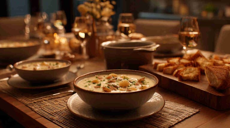 Crockpot Clam and Potato Chowder