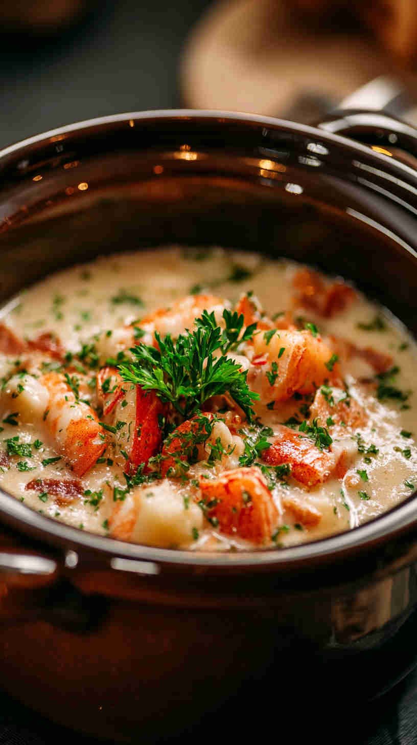 Crockpot Creamy Seafood Chowder