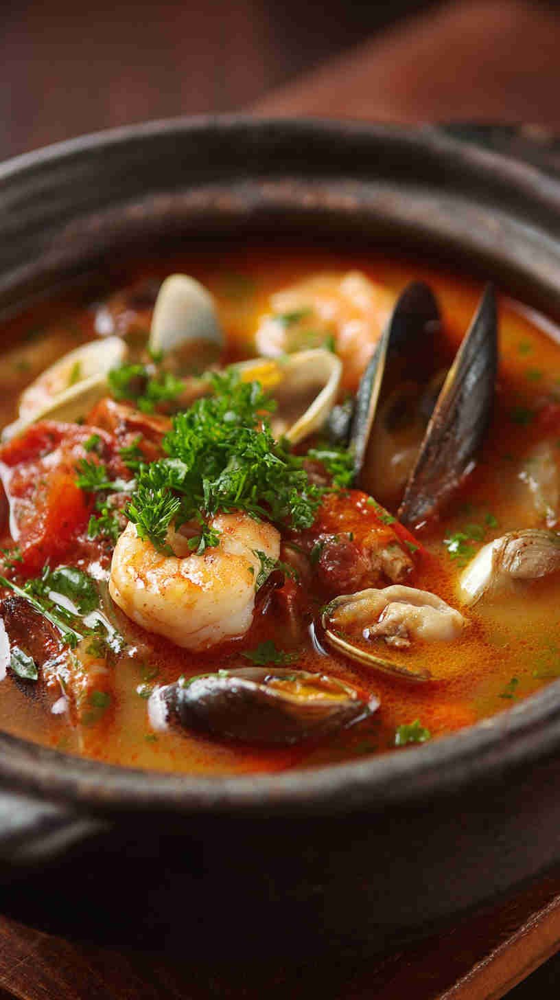 Crockpot Creamy Seafood Chowder