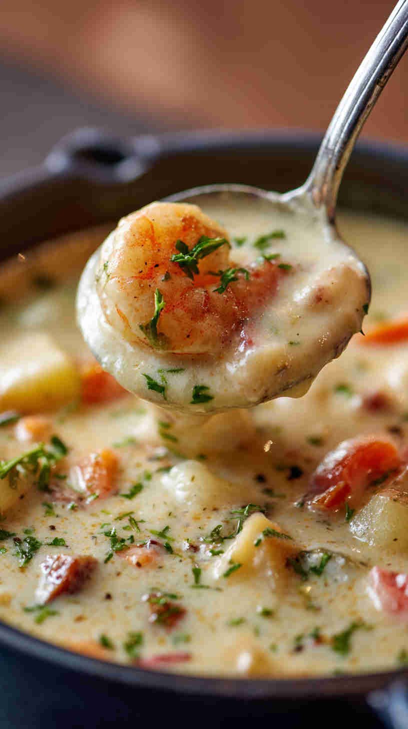 Crockpot Creamy Seafood Chowder