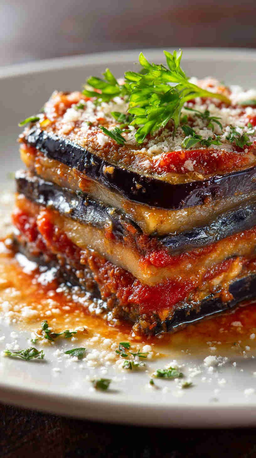 Crockpot Eggplant Parmesan Casserole