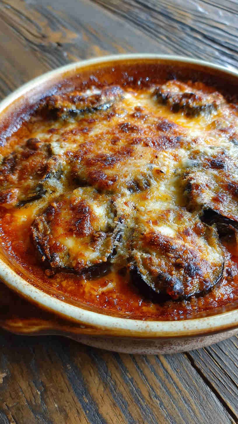 Crockpot Eggplant Parmesan Casserole