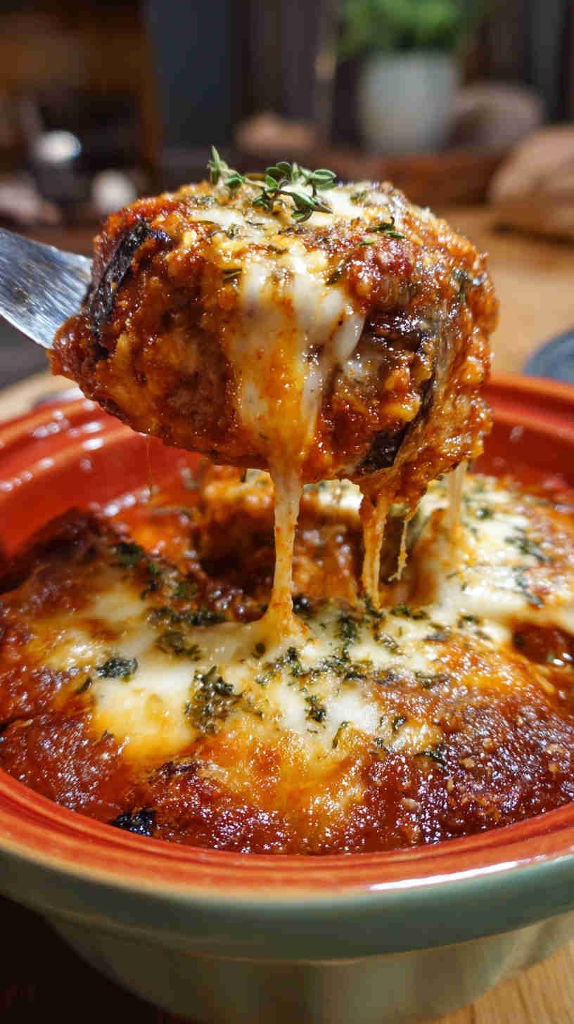 Crockpot Eggplant Parmesan Casserole