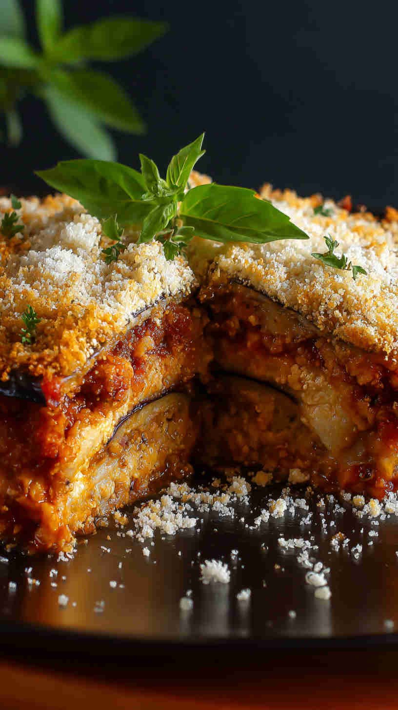 Crockpot Eggplant Parmesan Casserole