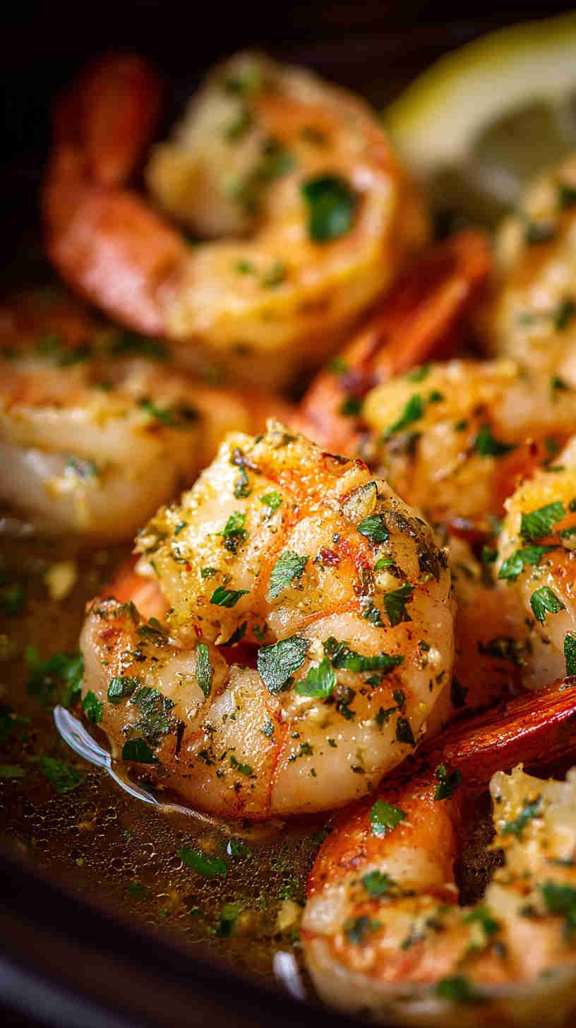 Crockpot Garlic Butter Shrimp