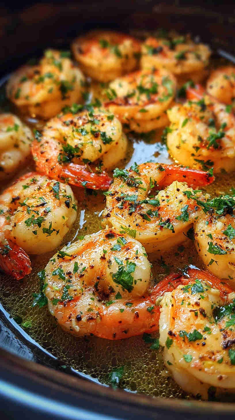 Crockpot Garlic Butter Shrimp