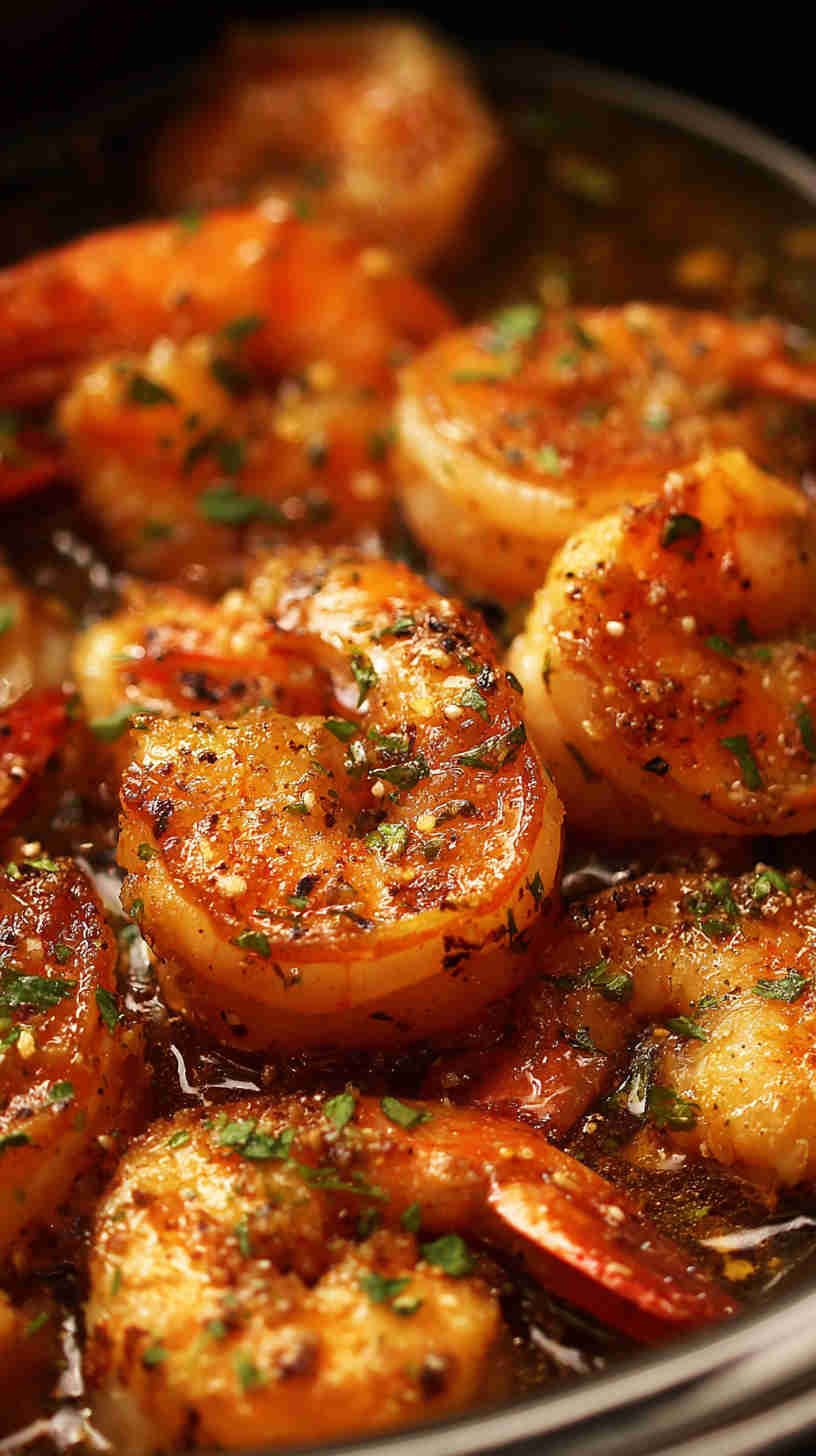 Crockpot Garlic Butter Shrimp