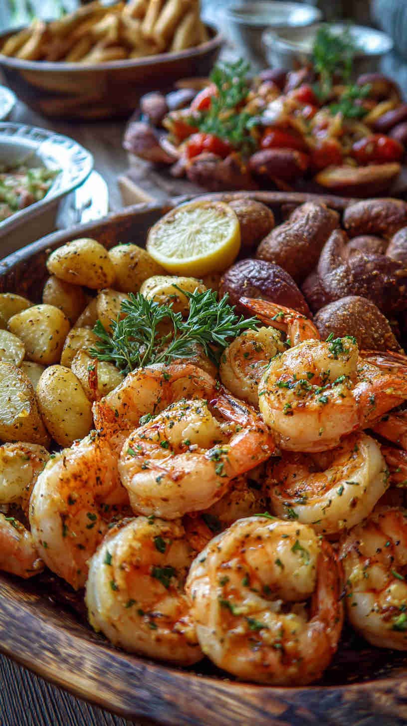 Crockpot Garlic Butter Shrimp