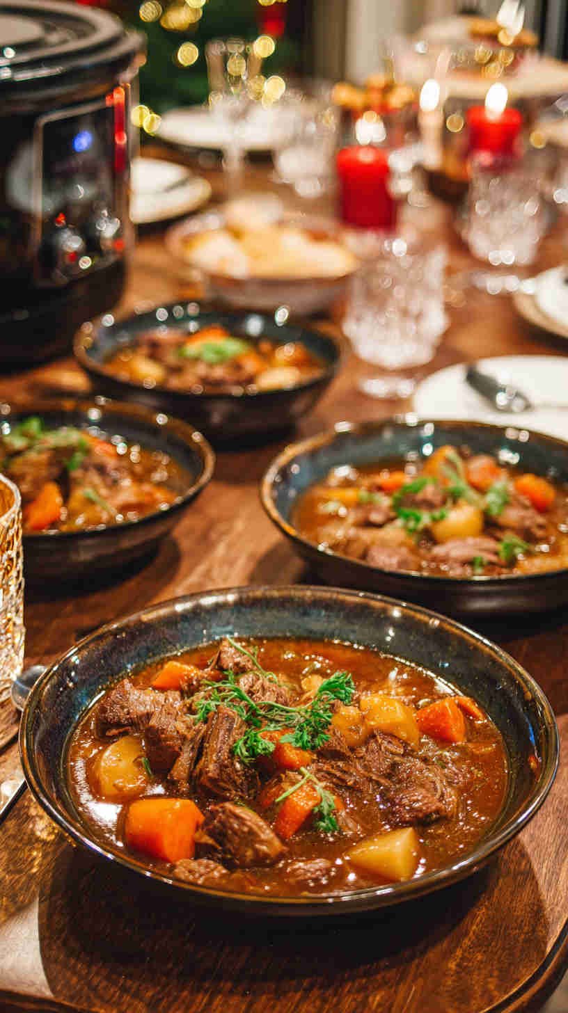 Crockpot Garlic and Herb Chicken Thighs