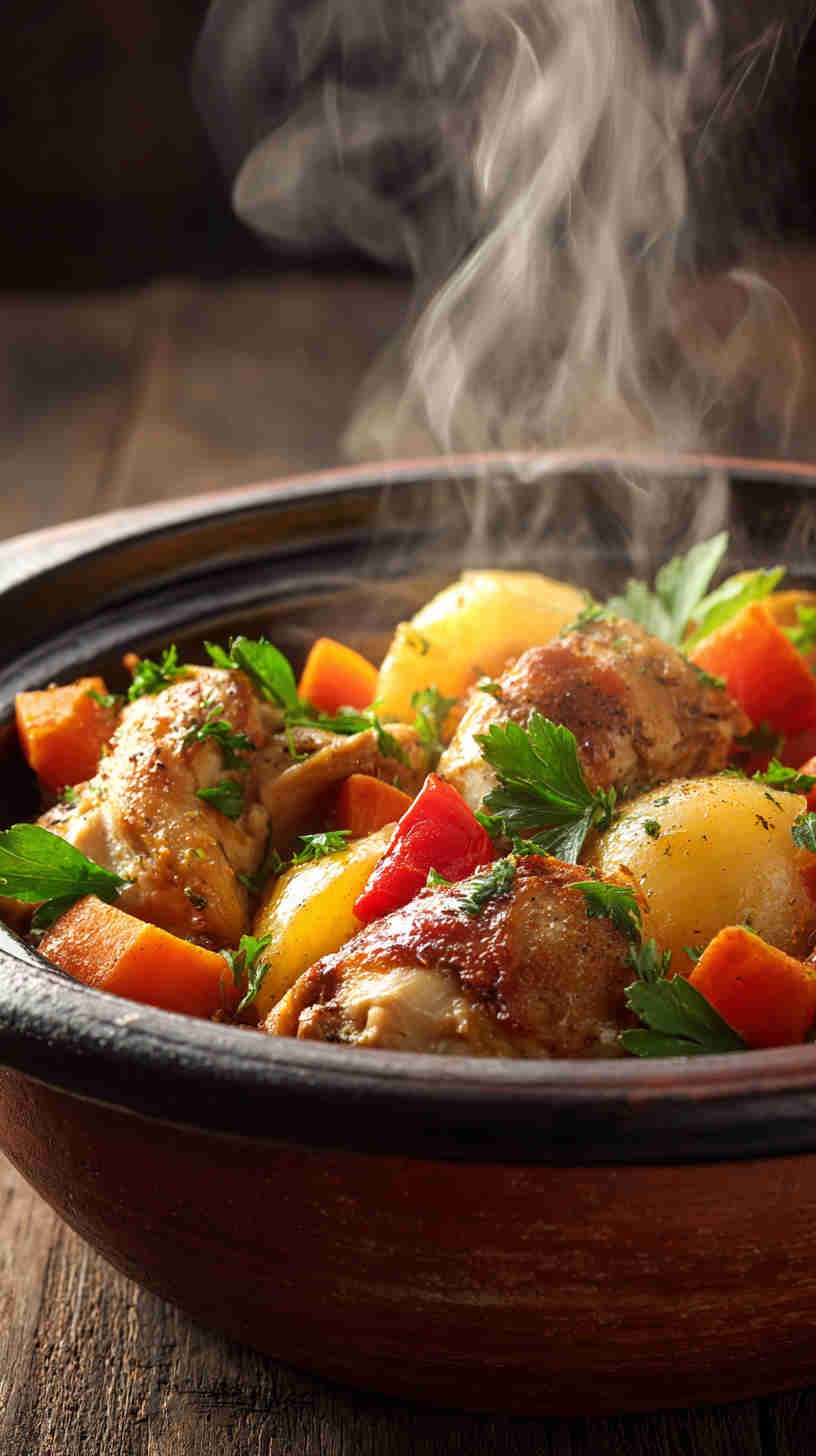 Crockpot Greek Chicken and Veggies