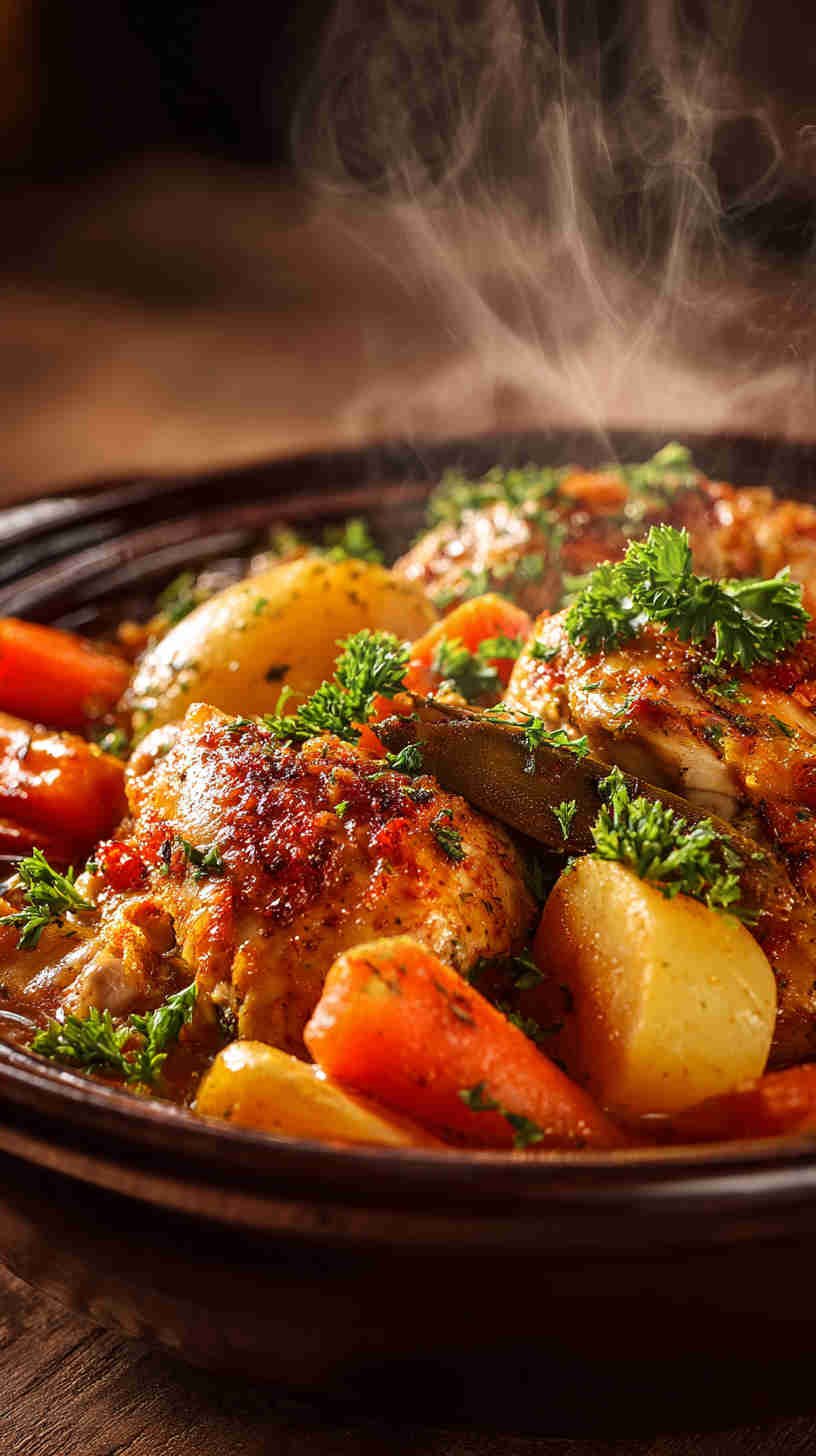 Crockpot Greek Chicken and Veggies