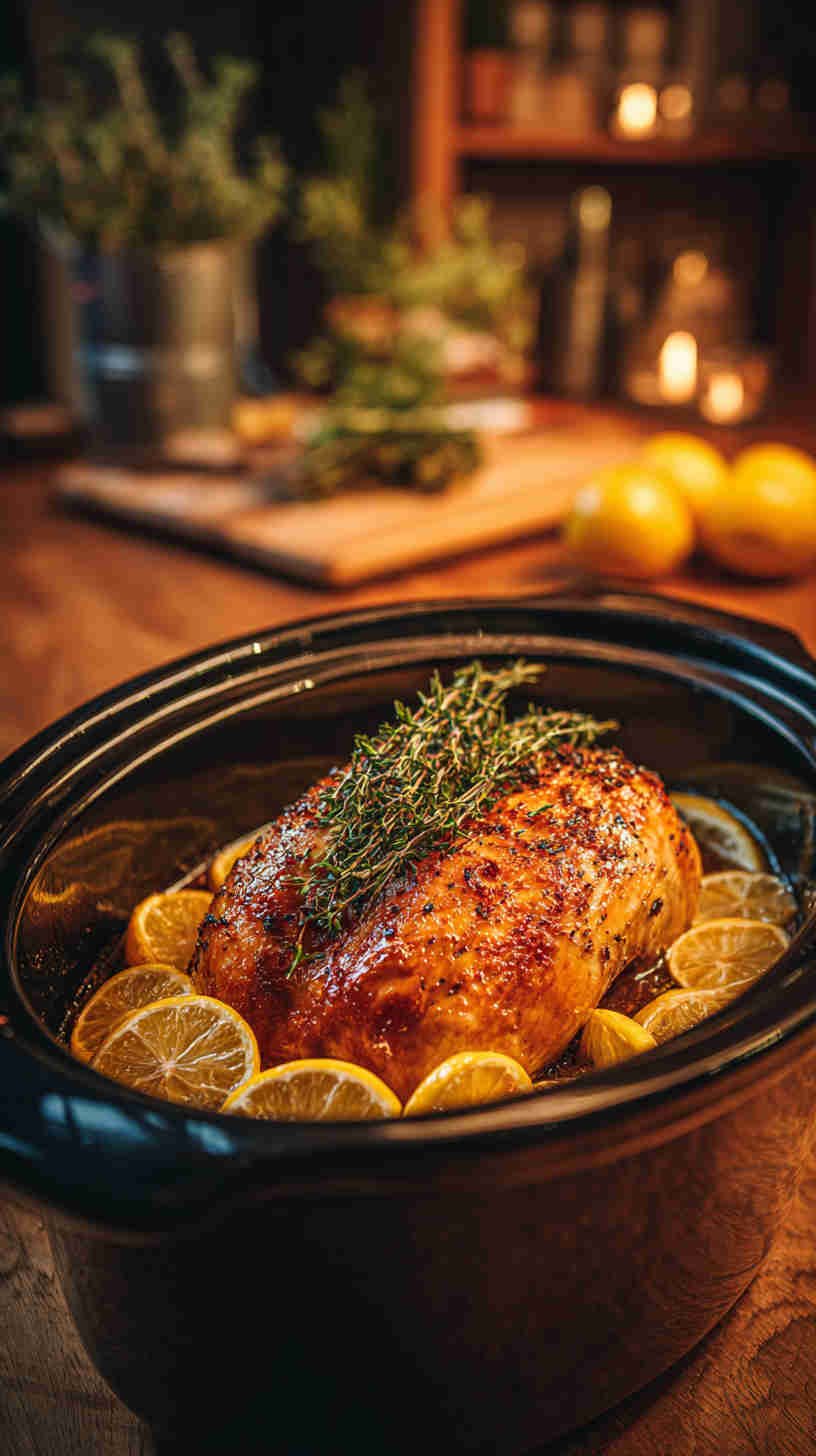Crockpot Greek Lemon Chicken
