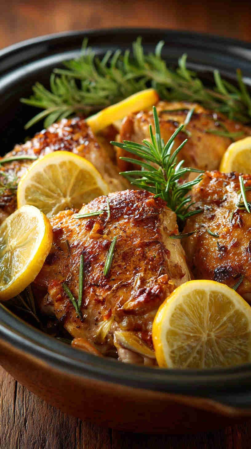 Crockpot Greek Lemon Chicken