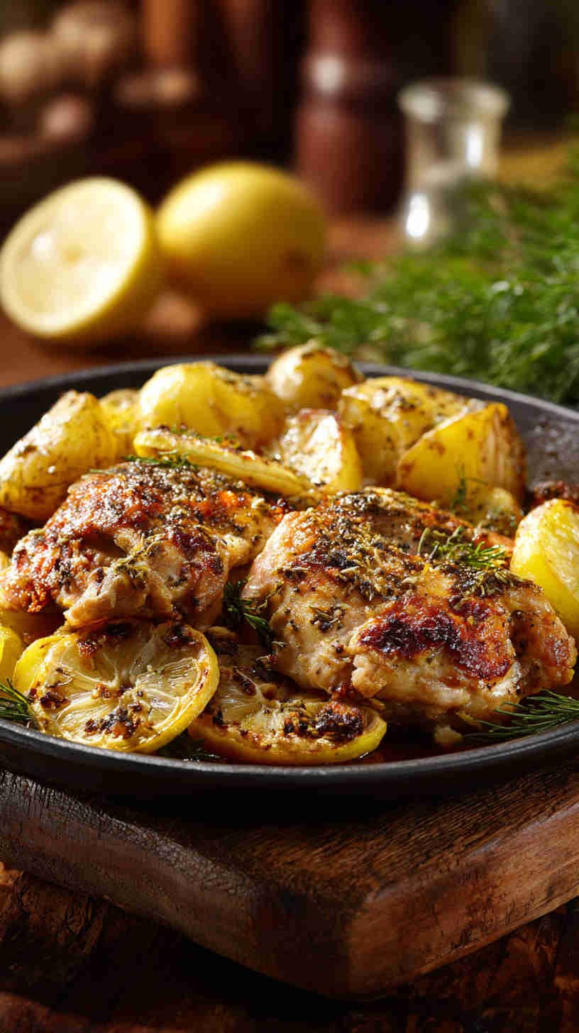 Crockpot Greek Lemon Chicken