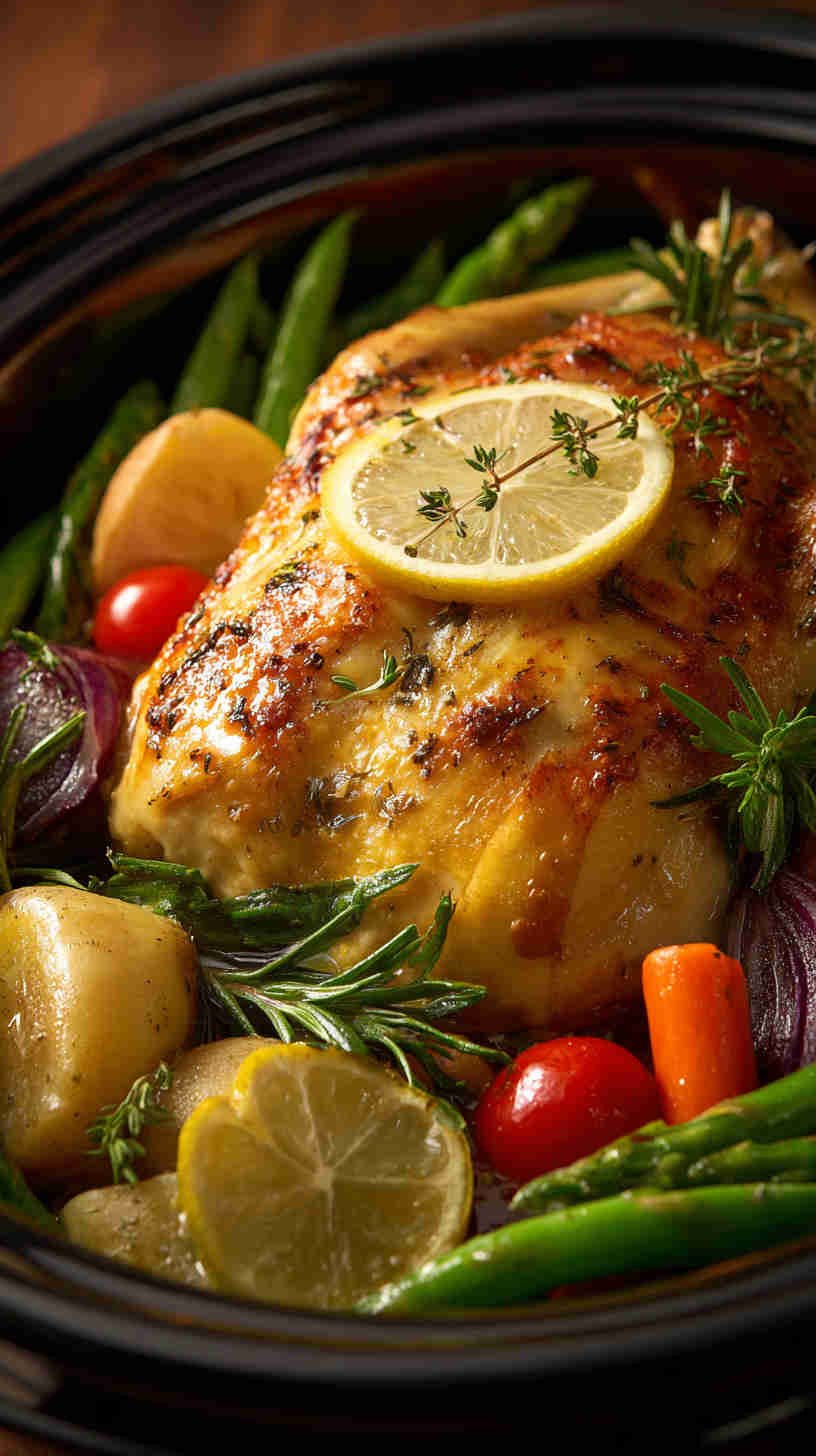 Crockpot Greek Lemon Chicken