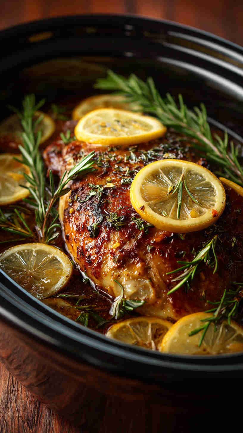 Crockpot Greek Lemon Chicken