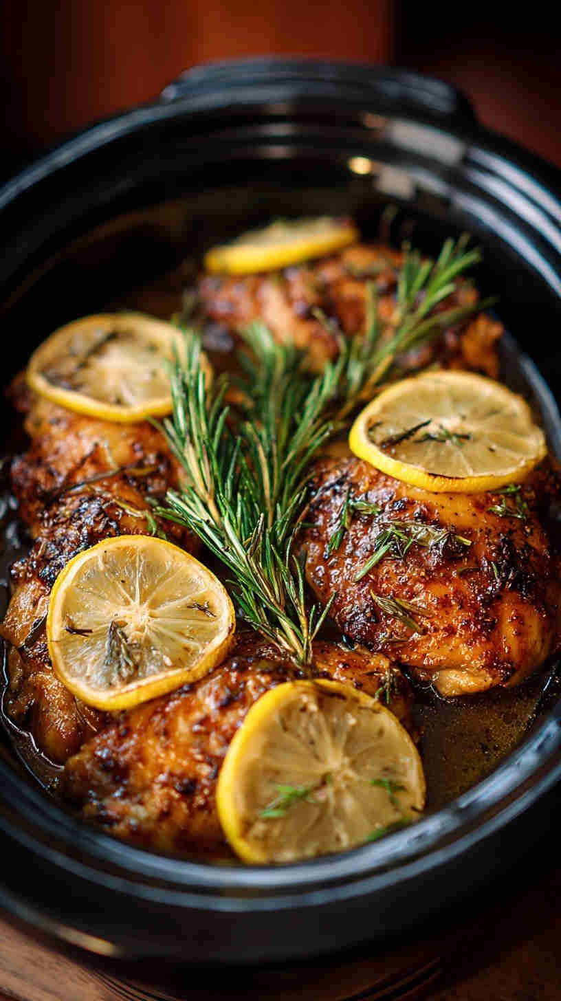 Crockpot Greek Lemon Chicken