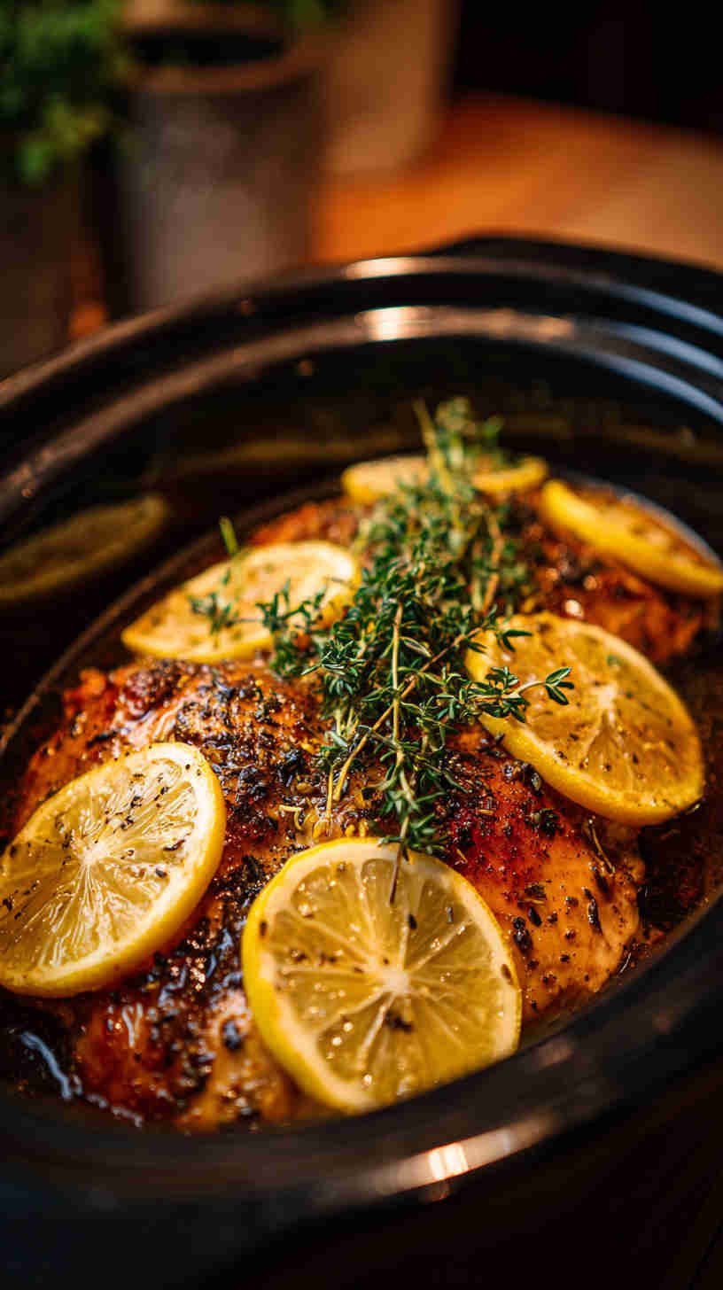Crockpot Greek Lemon Chicken