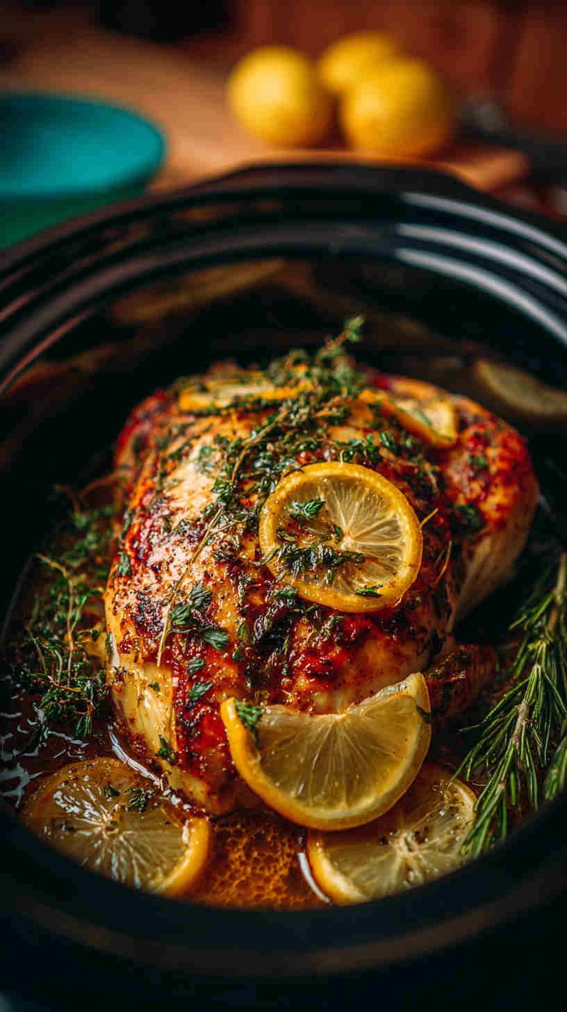 Crockpot Greek Lemon Chicken