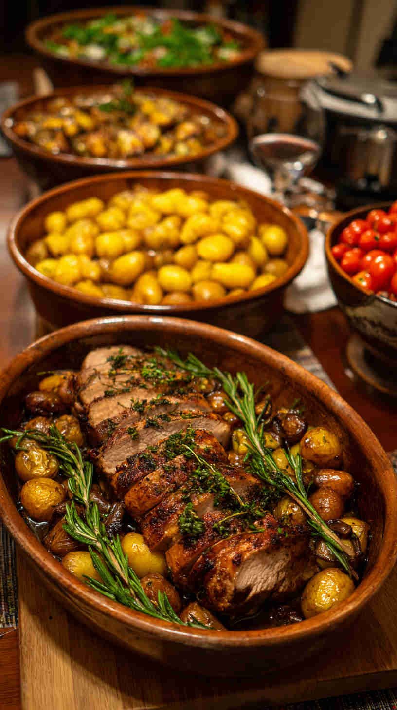 Crockpot Herb-Crusted Pork Tenderloin