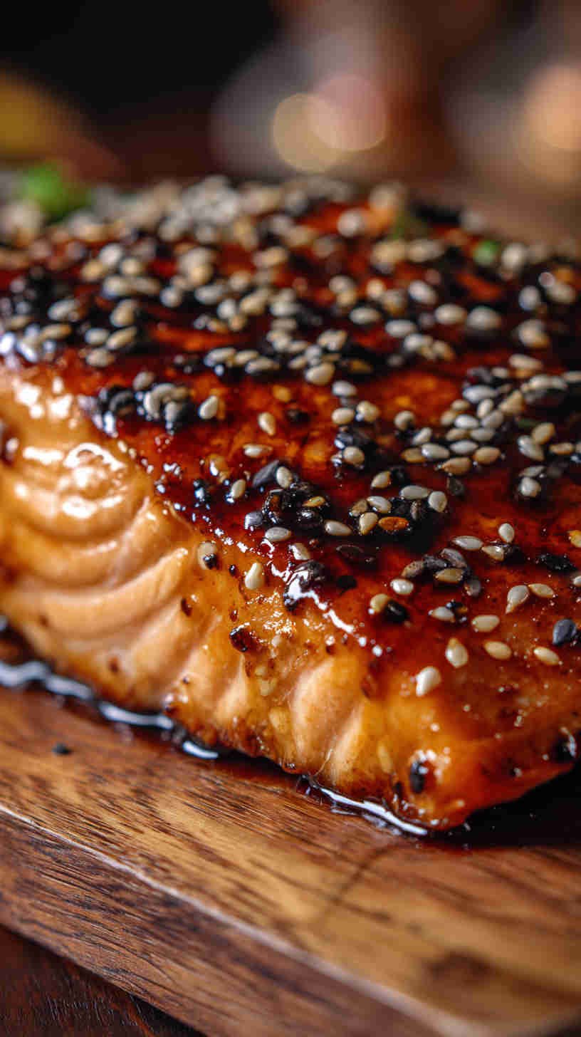 Crockpot Honey Soy Glazed Teriyaki Salmon