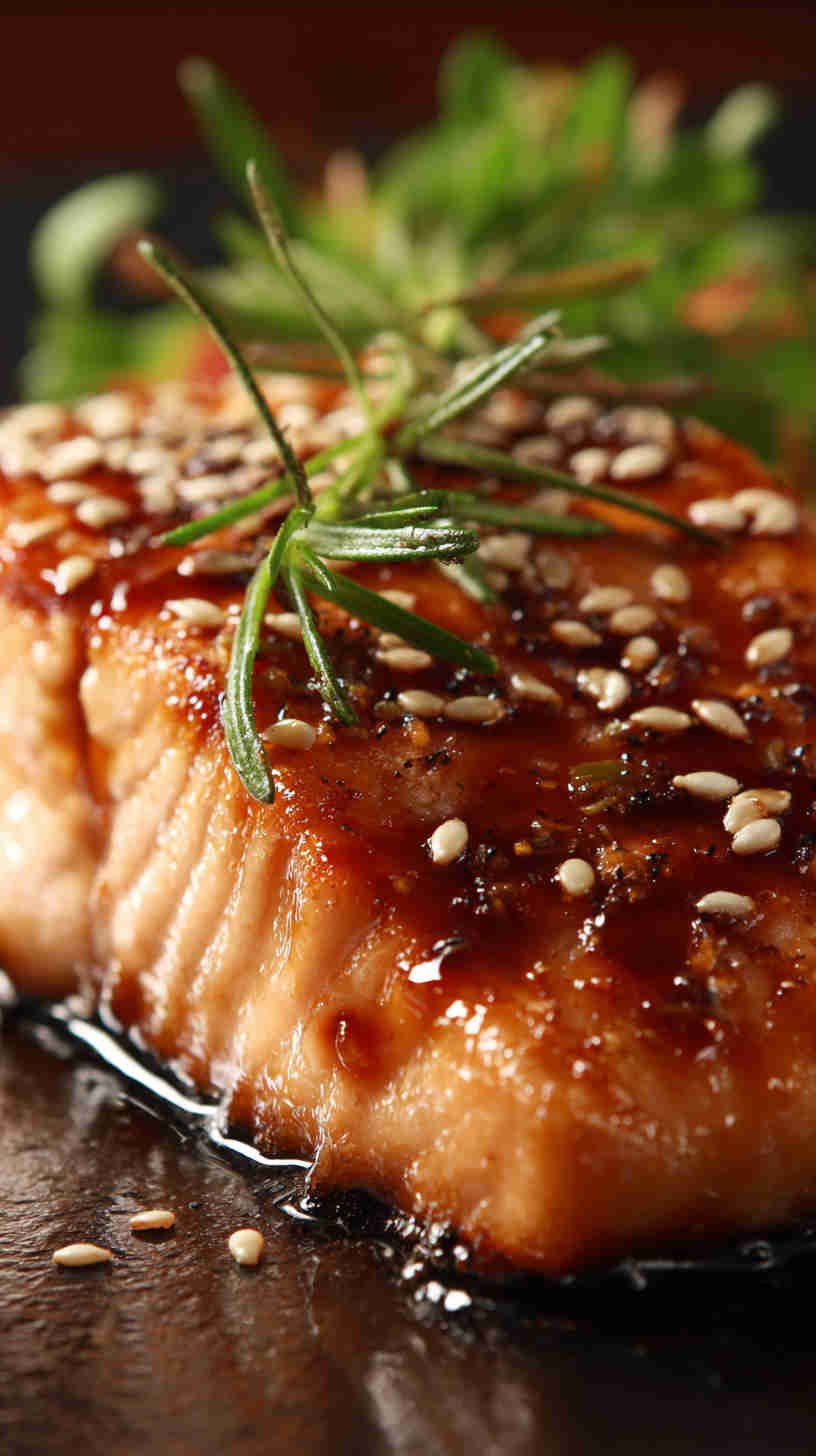 Crockpot Honey Soy Glazed Teriyaki Salmon