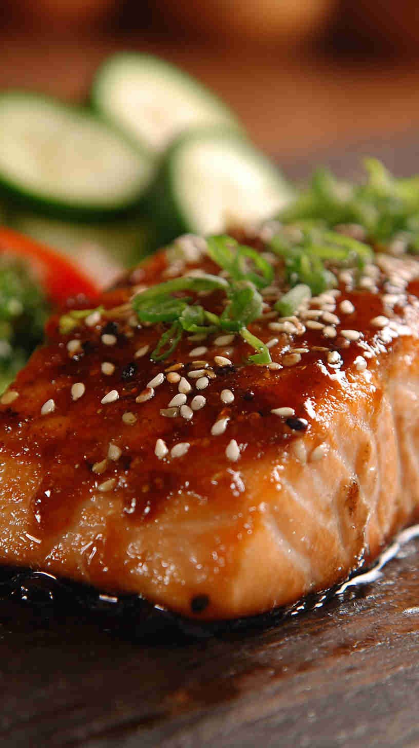 Crockpot Honey Soy Glazed Teriyaki Salmon