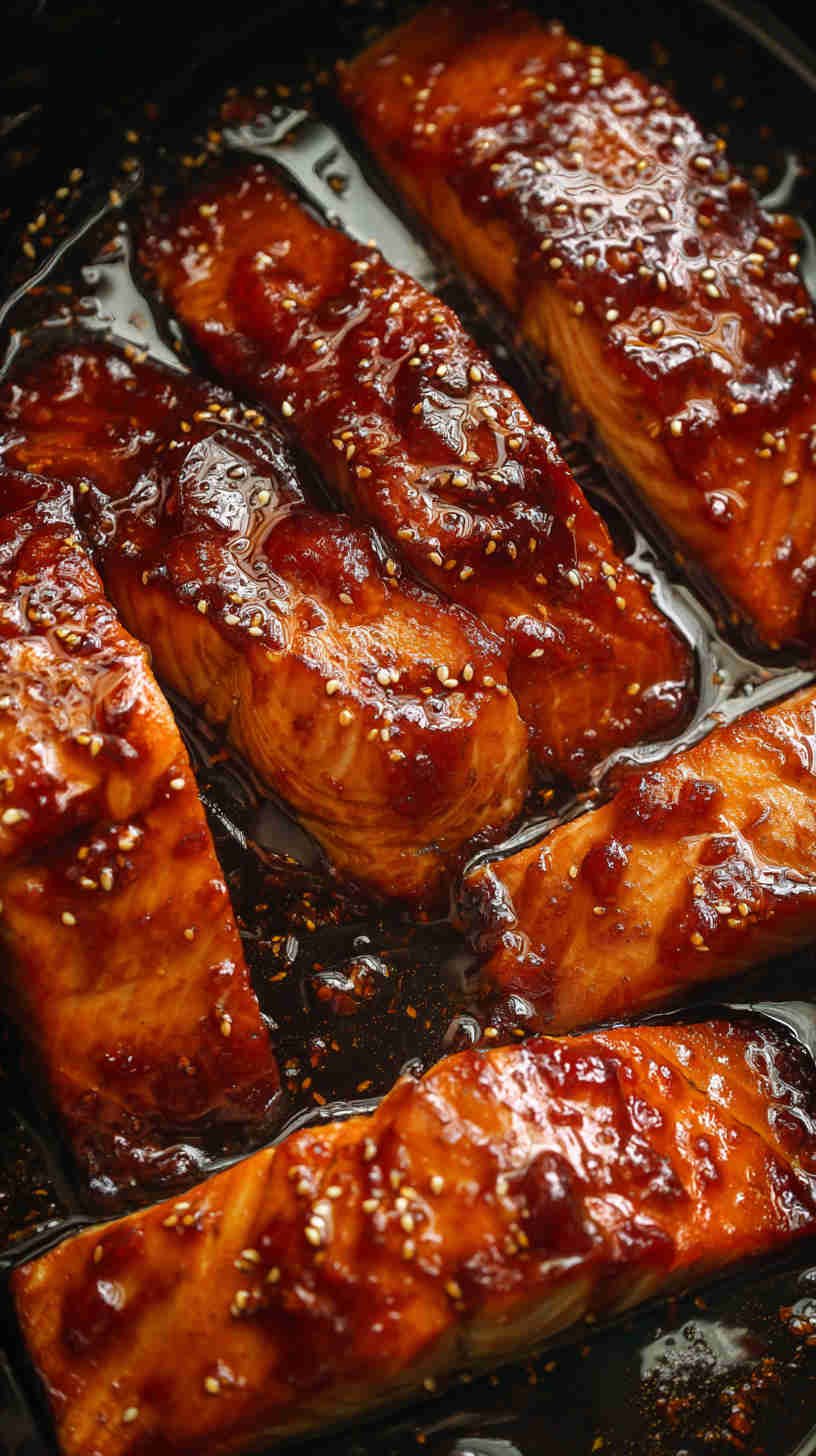 Crockpot Honey Soy Glazed Teriyaki Salmon