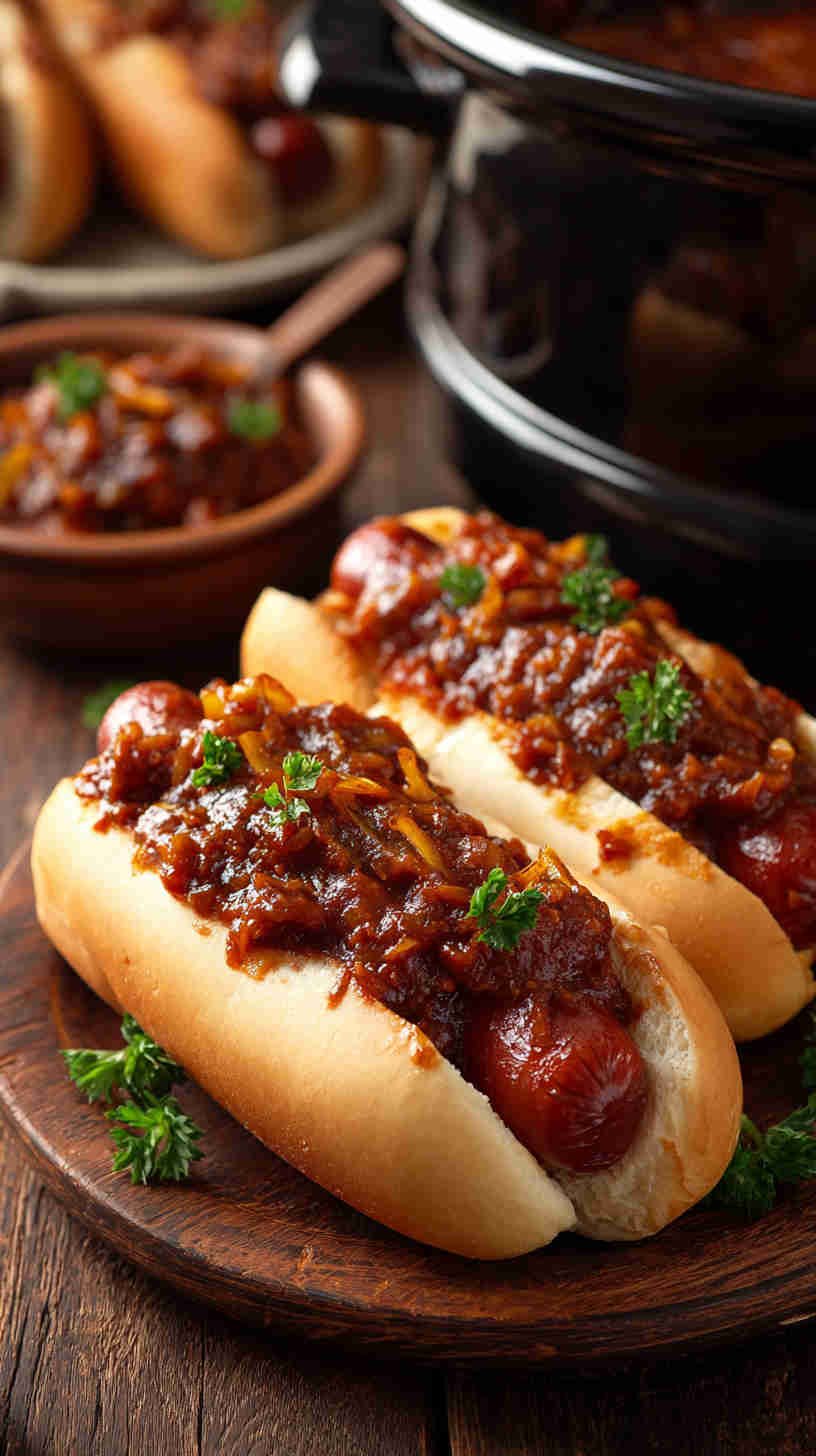 Crockpot Hot Dogs in Sauce