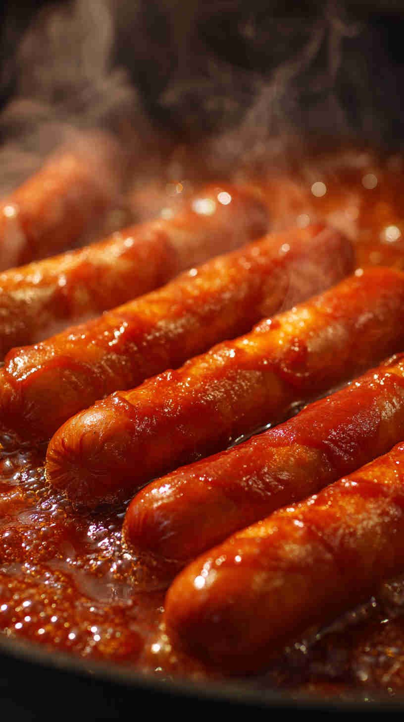 Crockpot Hot Dogs in Sauce