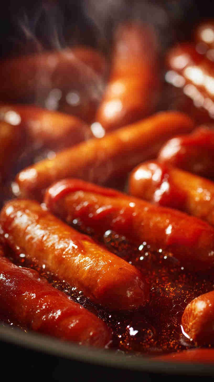 Crockpot Hot Dogs in Sauce