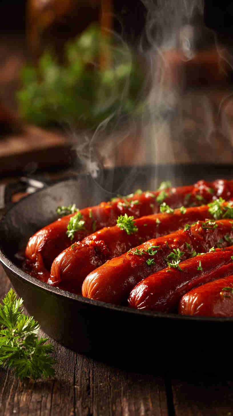Crockpot Hot Dogs in Sauce