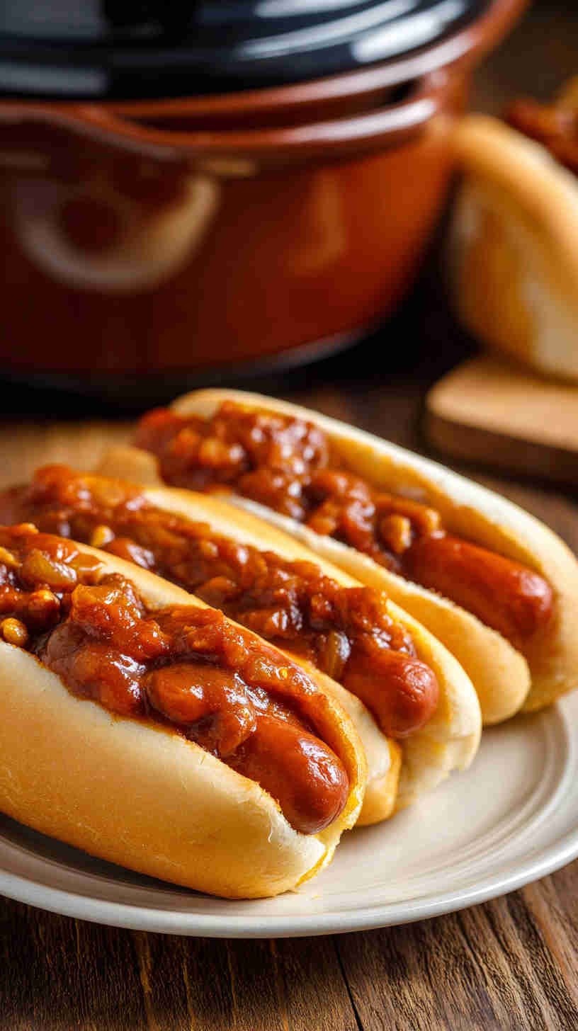 Crockpot Hot Dogs in Sauce