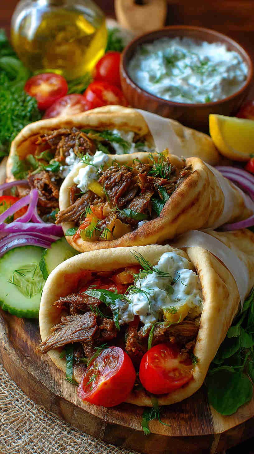 Crockpot Lamb Gyros