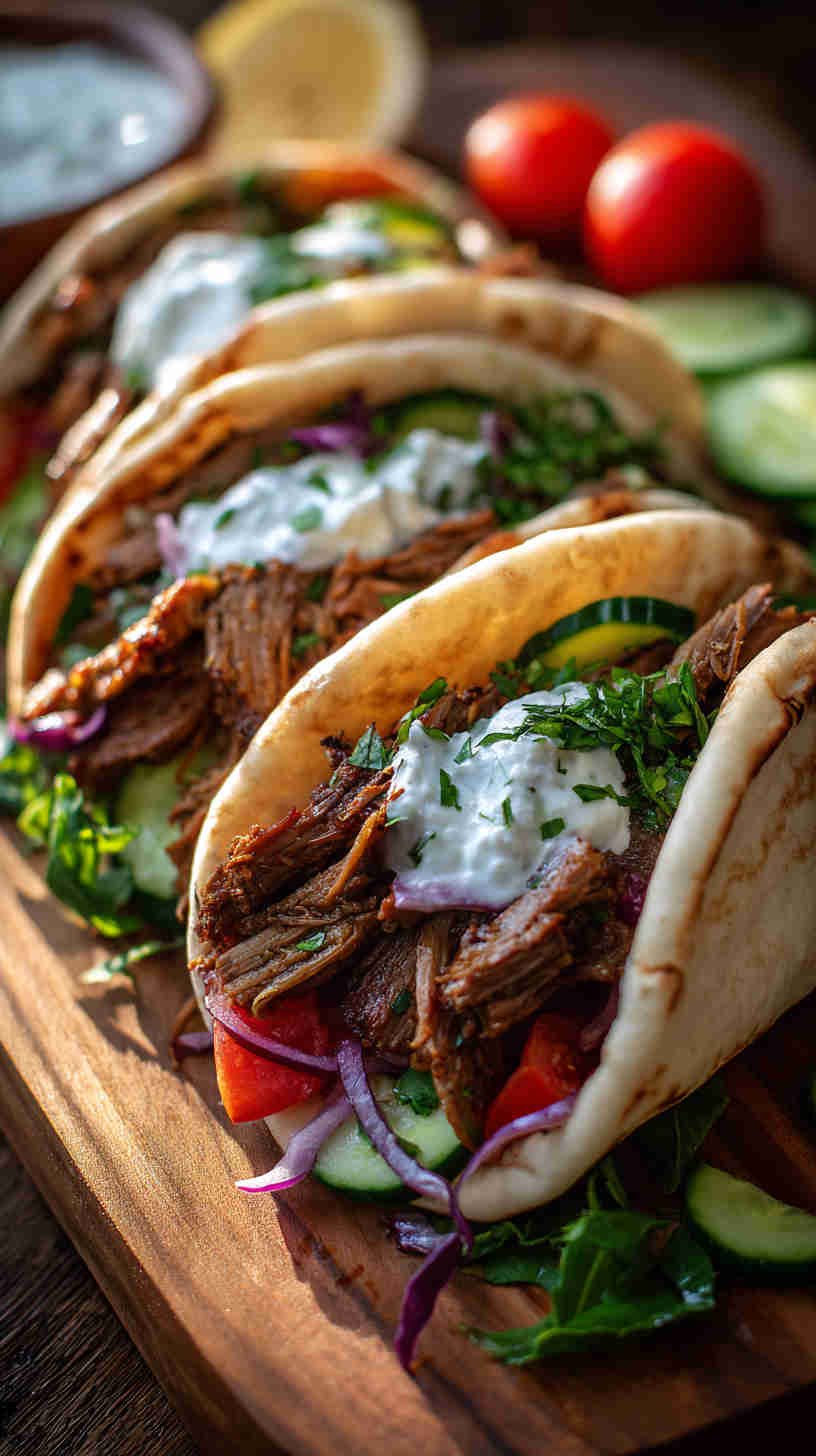 Crockpot Lamb Gyros